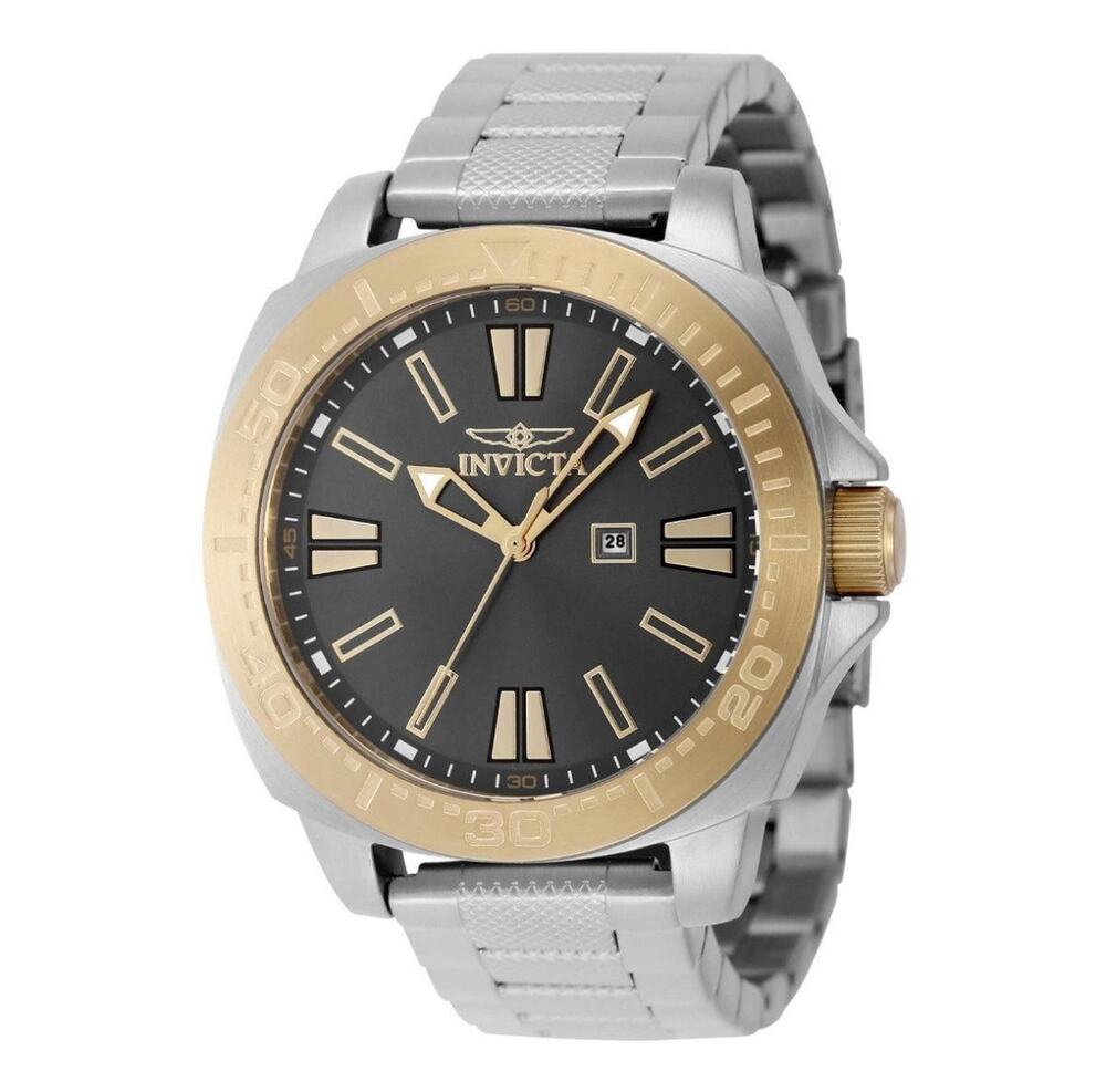 Invicta Speedway Men’s Watch 46mm Steel band Black Dial New with Box